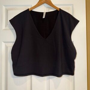 Athleta Women’s Black Vita Free Cropped Tee. Size 3X. NWT